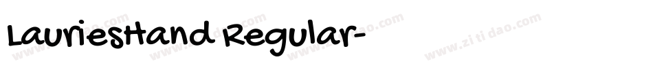 LauriesHand Regular字体转换